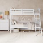 Storkcraft Long Horn Twin-Over-Twin Bunk Bed (White) - GREENGUARD Gold Certified, Converts to Two Twin Beds, Wood Bunk Bed for Kids Bedroom - Image 5