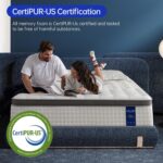 Full Size Mattress, 12 Inch Hybrid Full Mattress in a Box, Double Mattress with Memory Foam and Pocket Spring for Back & Lumbar Support,Soft,Pressure Relief,Zoned Support, Medium Firm - Image 3
