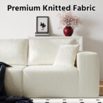 108" Cloud Modular Sectional Couch with L-Shape Chaise, Modern Sectional Sofa with Deep Seat Couch, Ultra Soft Knit Fabric Couches for Living Room, No Assembly Required, Left Facing Chaise (Beige) - Image 6