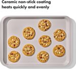 OXO Good Grips Non-Stick Pro Ceramic Coated Metal Bakeware Half Sheet Pan – Biscuit - Image 4