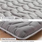 Premium Foam Japanese Futon Floor Mattress Twin Size 39"x 80",100% High Density Foam Comfortable Floor Mattress,3.2" Thicken Foldable Sleeping Pad,Dormitory Tatami Mat,for Adult and Kids (Gray) - Image 5