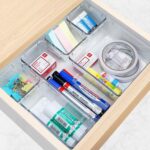 16 PCS Drawer Organizer Set, 5 Varied Size Bathroom and kitchen Drawer cabinet organizer Trays, Clear Storage Bins for Makeup, Jewelry, Utensils and Gadgets - Image 7