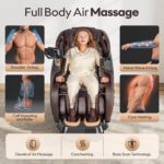 4D Massage Chairs Full Body,Zero Gravity SL-Track Shiatsu Massage Chair Recliner,Core Heating,20 Massage Techniques,Deep Yoga Stretch,Foot Rollers, Ai Voice,Touch Screen,Wireless Charging - Image 7