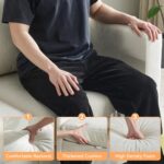 107”Modular Sectional Sofa Convertible U Shaped Sofa Couch Set with Storage for Living Room, Modern 6 Seater Modular Sectional Couch with Movable Ottoman, Chenille(Beige) - Image 6