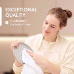 Wealuxe Super Absorbent Kitchen Towels 12 Pack - Premium 100% Cotton Kitchen Towels, 450GSM Thick Machine Washable White Dish Towels for Kitchen Drying, Cleaning, Dobby Weave, Unmatched Quality - Image 4