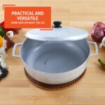 IMUSA 7.5 Quart Traditional Natural Made in Colombia Caldero with Lid for Cooking and Serving,Silver - Image 5