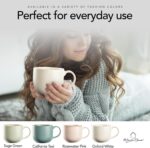 Maison Neuve Riverside Collection 4-Piece Mug Set - 19 Oz, Hand Crafted Ceramic Stoneware Mug Set, Modern Dining Mugs - Large & Multipurpose Shape Mugs, Microwave & Dishwasher Safe - Oxford White, - Image 8