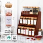 DWTS DANWEITESI 36 Pcs Glass Spice Jars - 4oz With Bamboo Lids, Empty Bottles With Labels, Kitchen Spice Jars With Shaker Lids - Image 3