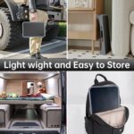 RV Step Stool Foldable 1-Step Ladder Sturdy Metal Stable Step Stool with a Non-Slip Platform Supports up to 500 lb with Non-Slip Rubber Feet, Easy to Carry - Image 6