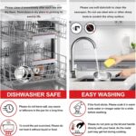 1 Quarts 18/10 Stainless Steel Saucepan, Joyfair Small Sauce Pan Milk Pot with Glass Lid for Cooking Stewing Boiling Spaghetti Soup, Extra Pan Wall & Heat-proof Bakelite Handle, Dishwasher Safe - Image 8