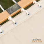 Lazy Daze Hammocks 12 FT Double Quilted Fabric Hammock with Spreader Bar and Detachable Pillow, 2 Person Hammock for Outdoor Patio Backyard Poolside, 450lbs Weight Capacity, Natural - Image 5