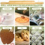 17.5 inch Wooden Rolling Pin for Baking - Long Dough Roller for All Baking Needs - Image 5