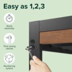 Zinus Kai Bamboo and Metal Platform Bed Frame with Headboard, No Box Spring Needed, Easy Assembly, Twin, Brown - Image 9