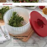 KitchenAid Universal Salad Spinner with Removable Bowl, Colander and One Handed Pump Mechanism, Large Bowl Nests and Features Non Slip Base, 7.43 Quart, Empire Red - Image 6