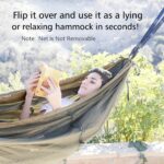 Sunyear Camping Hammock, Portable Single & Double Hammock with Net, 2 Person Hammock Tent with 2 * 10ft Straps, Best for Outdoor Hiking Survival Travel - Image 7