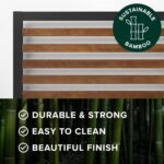 Zinus Kai Bamboo and Metal Platform Bed Frame with Headboard, No Box Spring Needed, Easy Assembly, Twin, Brown - Image 6