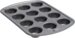 GoodCook Everyday Nonstick Steel Mini Muffin Pan , 12 cup, Gray - Image 2