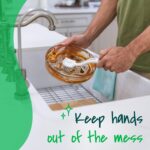 Scotch-Brite Pot + Pan Brush, Durable and Long Lasting Dish Brush with Handle for Scrubbing Stainless Steel, Outdoor Furniture, and Sinks without Scratching, Antimicrobial, and Rinses Clean - Image 6