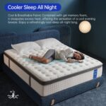 Full Size Mattress, 12 Inch Hybrid Full Mattress in a Box, Double Mattress with Memory Foam and Pocket Spring for Back & Lumbar Support,Soft,Pressure Relief,Zoned Support, Medium Firm - Image 8