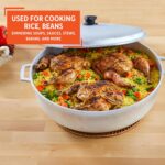 IMUSA 7.5 Quart Traditional Natural Made in Colombia Caldero with Lid for Cooking and Serving,Silver - Image 7