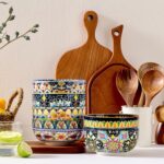 Ceramic Cereal Bowls Set of 6, 28 oz Bohemian Soup Bowl, Colorful Bowls Set for Kitchen, Dessert Bowls for Salad, Pasta, Oatmeal, Ramen, Oatmeal, Fruit, Dishwasher & Microwave Safe - Image 7