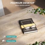 YITAHOME Coffee Table Farmhouse Coffee Table with Storage Rustic Wood Cocktail Table, Square Coffee Tables for Living Meeting Room with Half Open Storage Compartment, Grey Wash - Image 8