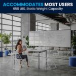 Flash Furniture Hercules Series Plastic Folding Chair - White - 4 Pack 650LB Weight Capacity Comfortable Event Chair-Lightweight Folding Chair - Image 11