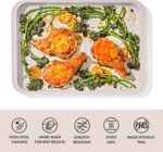 OXO Good Grips Non-Stick Pro Ceramic Coated Metal Bakeware Half Sheet Pan – Biscuit - Image 3