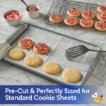 Reynolds Kitchens Cookie Baking Sheets, Pre-Cut Parchment Paper,25 Count (Pack of 4), 100 Total Sheets - Image 4
