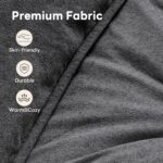 Vamcheer Modular Sectional Sofa - Modern L Shaped Boneless Couch with Deep Seat, Upholstered Sectional Couches for Living Room, Bedroom, Office, No Assembly Required, Gray - Image 9