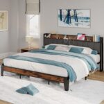LIKIMIO California King Bed Frames, Storage Headboard with Charging Station, Solid and Stable, Noise Free, No Box Spring Needed, Easy Assembly - Image 10