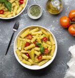 KooK Pasta Bowl, Salad Bowls, Bowls, Serving Bowls, Soup, Ceramic, Large Capacity, Microwave & Dishwasher Safe, Set of 4, 40 Oz, (White) - Image 6