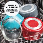 Gotham Steel 5 Quart Stock Pot Multipurpose Pasta Pot with Strainer Lid & Twist and Lock Handles, Nonstick Ceramic Surface Makes for Effortless Cleanup with Tempered Glass Lid, Dishwasher Safe - Image 7