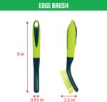 Pine-Sol Scrub Brush Set - Long Handle Cleaning Brushes with Heavy Duty Bristles and Comfort Grip - Scrubbers for Kitchen, Household, and Dishwashing, 5 Pieces - Image 8