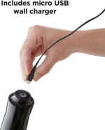 Rabbit Automatic Electric Corkscrew Wine Opener, Cordless Rechargeable, One-Touch Operation, Sleek Shiny Black Finish, Easy to Use for Wine Lovers - Image 6