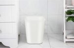 Feiupe 1.6 Gallon Small Trash Can Wastebasket for Kitchen Office Bathroom,Pack of 2(White+Gray) - Image 5