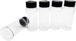 OJYUDD 16 Pack 3.4oz/100ml Plastic Spice Bottles Set,Empty Seasoning Containers with Black Cap,Clear Reusable Containers Jars for Spice,Herbs,Powders,Glitters - Image 8