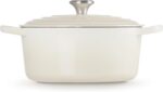 Le Creuset Enameled Cast Iron Signature Round Dutch Oven, 5.5 qt., Meringue - Image 5