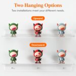 Lifewit Floating Shelves for Wall, 6 Pack 15" Clear Acrylic Shelf Room Decor for Book/Figures/Photo/Makeup in Bathroom, Book Shelf, Living Room, Bedroom, Kitchen Storage and Organization - Image 7