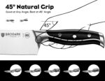 BRODARK Kitchen Knife Set: Full Tang 15 Pcs Professional Chef Knife Set with Sharpener, Razor-sharp Knives Set for Kitchen, German Stainless Steel Knife Block Set, Gift Box for Men Women - Image 7