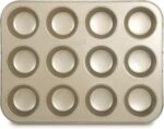 Glad Muffin Pan Nonstick - Heavy Duty Metal Cupcake Tin with Round Baking Cups, 12-Cup - Image 3