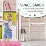 Step Stool Foldable, 9'' Folding Step Stool for Kids & Adults, Hold Up to 300lb, Lightweight Small Collapsible Step Stools with Handle, Stepping Stools Suitable for Kitchen Bathroom (Gray) - Image 7