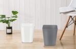 Feiupe 1.6 Gallon Small Trash Can Wastebasket for Kitchen Office Bathroom,Pack of 2(White+Gray) - Image 8