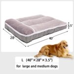 WINDRACING Large Dog Bed with Pillow for Crate Kennel, Sofa Dog Bed, Super Soft pet Bed for Medium, Jumbo, Furniture - Image 4