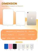 OMIRO Desk Makeup Mirror, 8 x 5 inches Table Mirror with Foldable Stand and Hanging Hole for Shaving and Travelling, White - Image 3