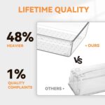 6 Pack Large Clear Plastic Drawer Organizer Trays, Acrylic Kitchen Drawer Organization and Storage Dividers, Non-Slip Storage Bins for Makeup, Kitchen Utensils, Bathroom, Jewelries and Office Desk - Image 5