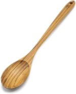 FAAY 13.5" Teak Cooking Spoon, Wooden Spoon, Mixing Spoon Handcraft from Teak | Healthy and High Moist Resistance for Non Stick Cookware - Image 2