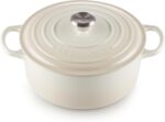 Le Creuset Enameled Cast Iron Signature Round Dutch Oven, 5.5 qt., Meringue - Image 2