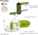 Kuhn Rikon Pull Chop, Vegetable Chopper with Stainless Steel Blades, Food Chopper with Non-Slip Base, Easy to Use Fruit Cutter and Onion Chopper, Essential Kitchen Accessories 650ml - 3 Year Guarantee - Image 3
