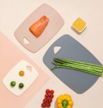 Cutting Boards for Kitchen,Plastic Cutting Board Set of 3, Thick Chopping Boards for Meat, Veggies, Fruits, with Easy Grip Handle,Dishwasher Safe (Pink, 3Pcs) - Image 10